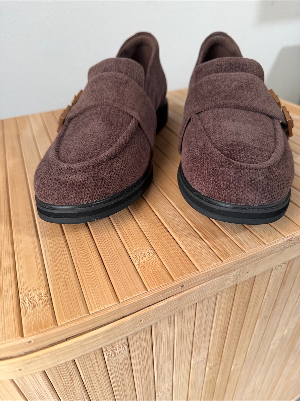 Round-Toe Velvet Penny Loafers (Luciana) - Picture 3 of 7